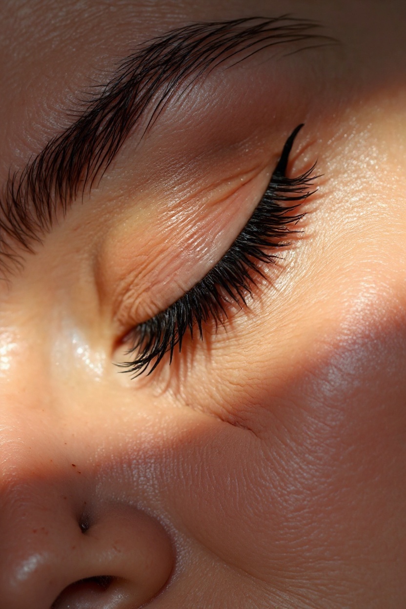 Editorial lash close-up